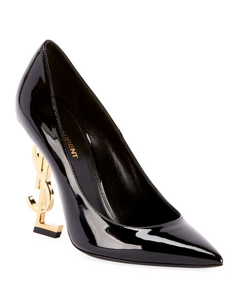 ysl patent leather pumps|110mm opyum patent ysl heel pump.